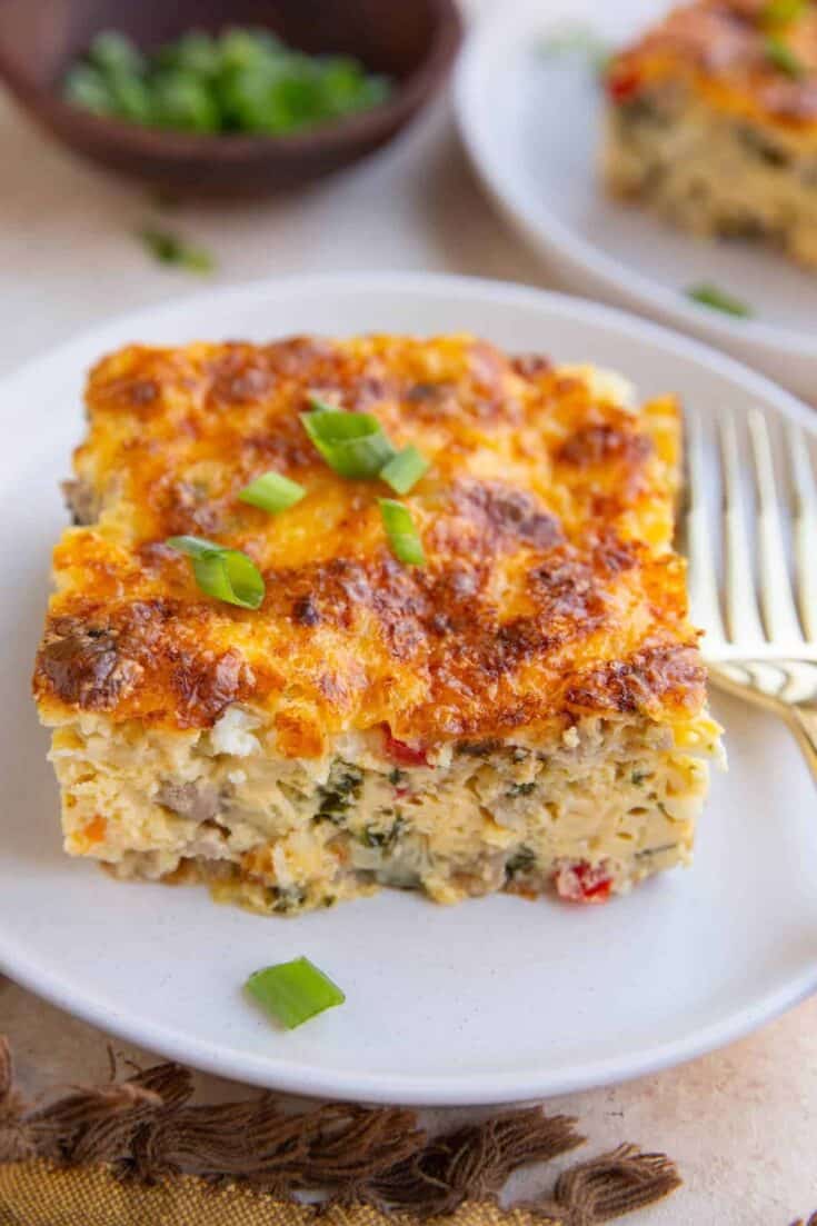 sausage cottage cheese breakfast casserole 11