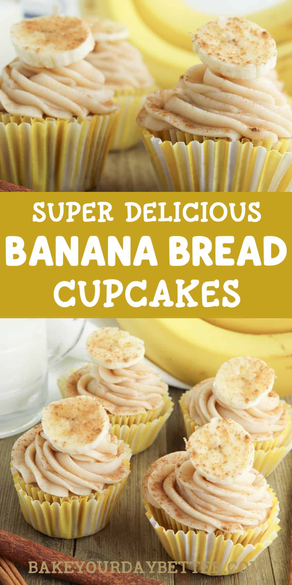 super delicious banana bread cupcakes