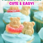 swimming bears jello cupcakes cute and easy
