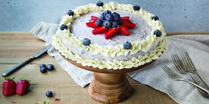 Ice cream cake with cream cheese frosting fb