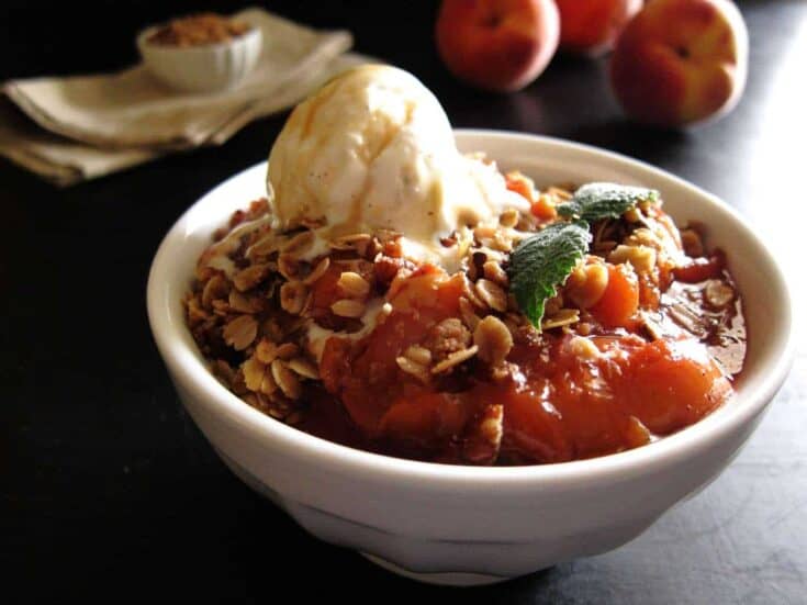 Instant Pot Peach Crisp L1