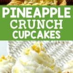 pineapple crunch cupcakes