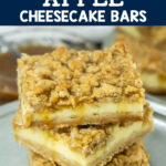 caramel apple cheesecake bars