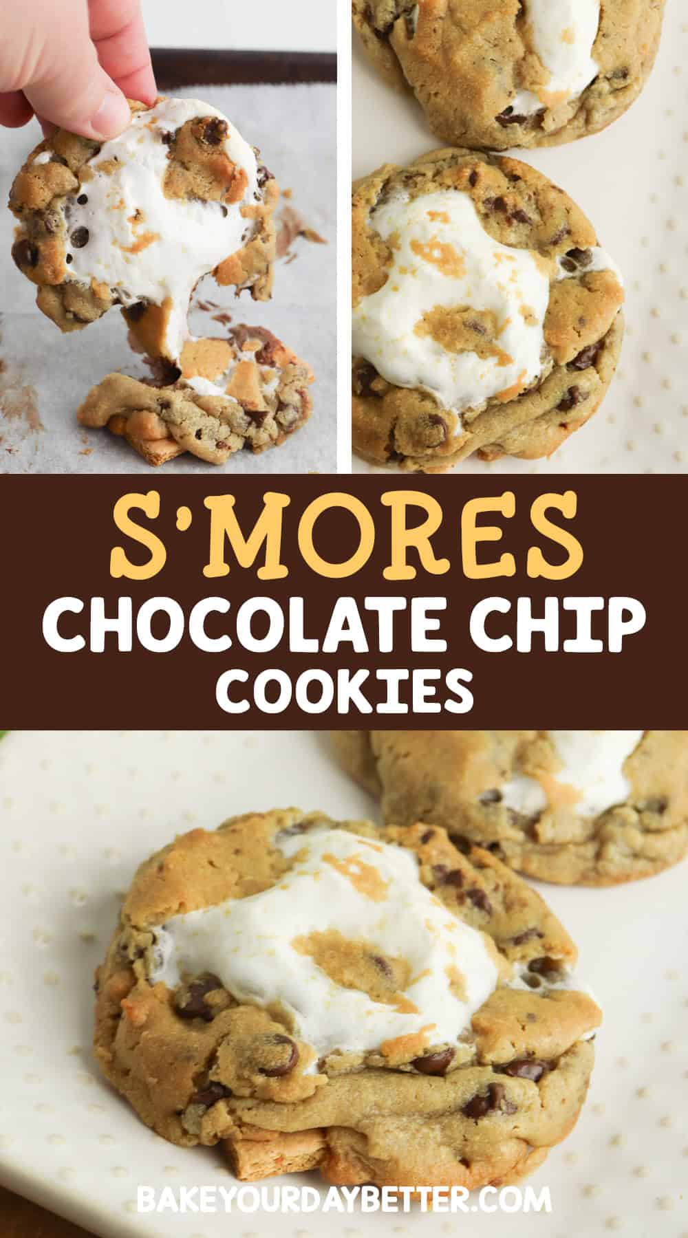 s'mores chocolate chip cookies