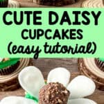 cute daisy cupcakes easy tutorial