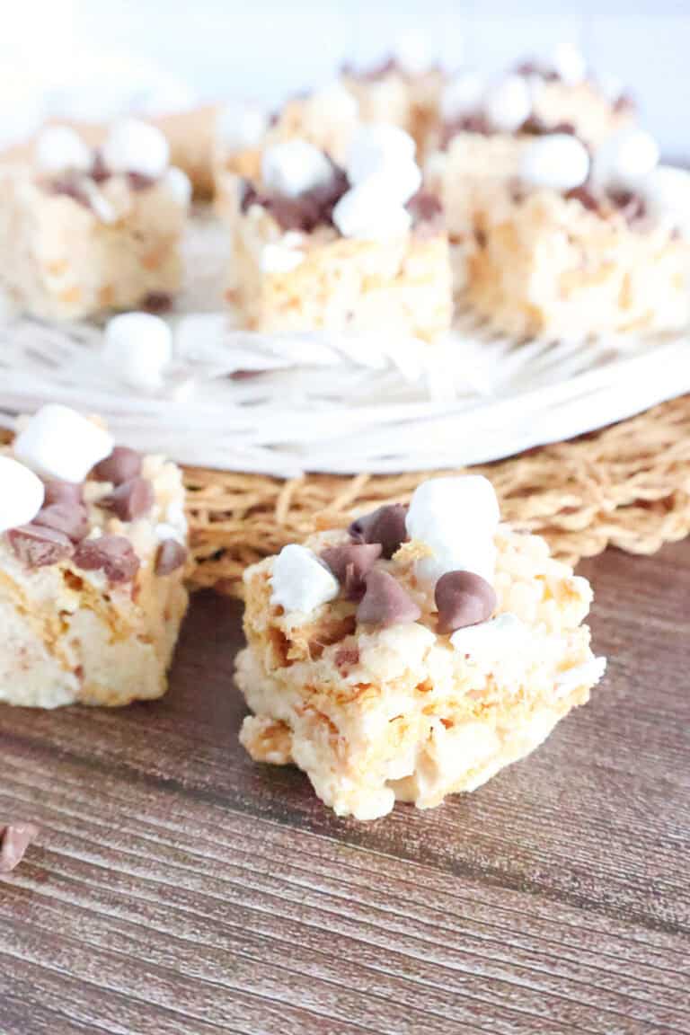 easy s'mores rice krispies cereal treats