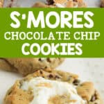 smores chocolate chip cookies