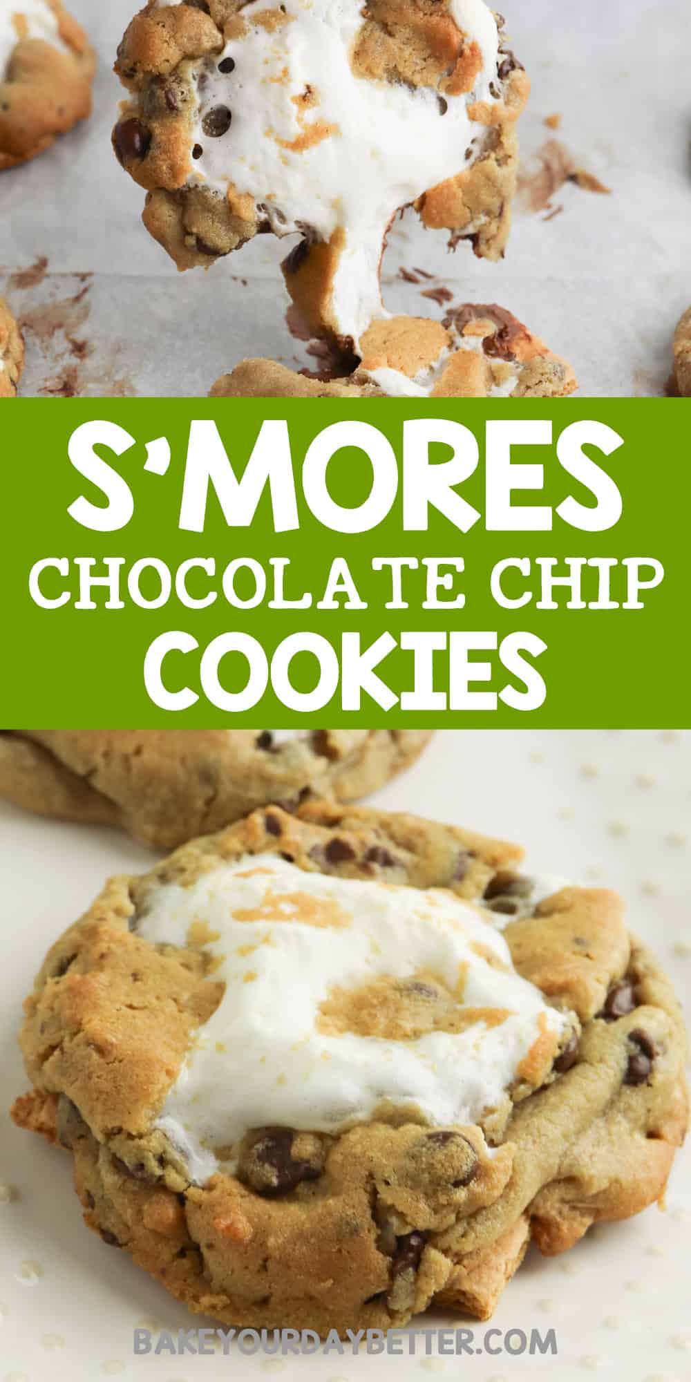 s'mores chocolate chip cookies