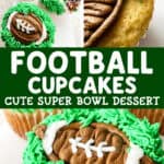 football cupcakes cute super bowl dessert