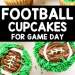 football cupcakes for game day