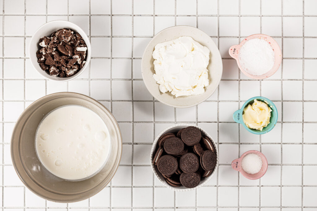 no-bake oreo cheesecake ingredients