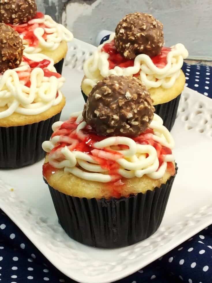 spaghetti and meatballs cupcakes 2