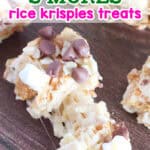 easy no bake smores rice krispies treats
