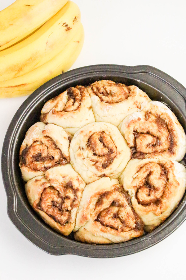 baked rolls in a pan