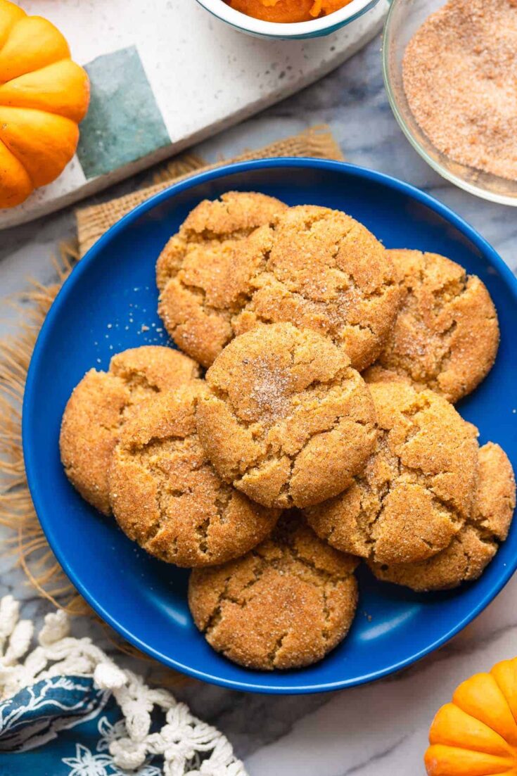 Almond Flour Pumpkin Snickerdoodles