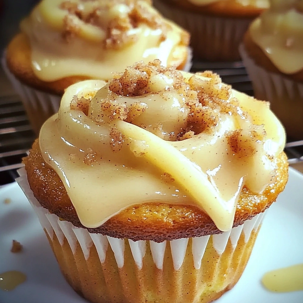 Apple Cinnamon Roll Cupcakes 2