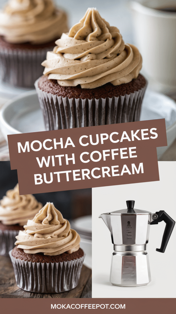 Mocha Cupcakes with Coffee Buttercream