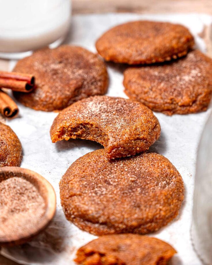 chewy vegan pumpkin spice sugar cookies recipe