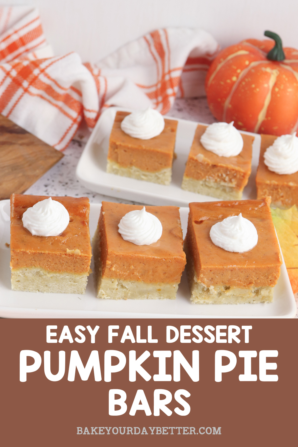 easy fall dessert pumpkin pie bars