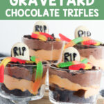 halloween graveyard chocolate trifles