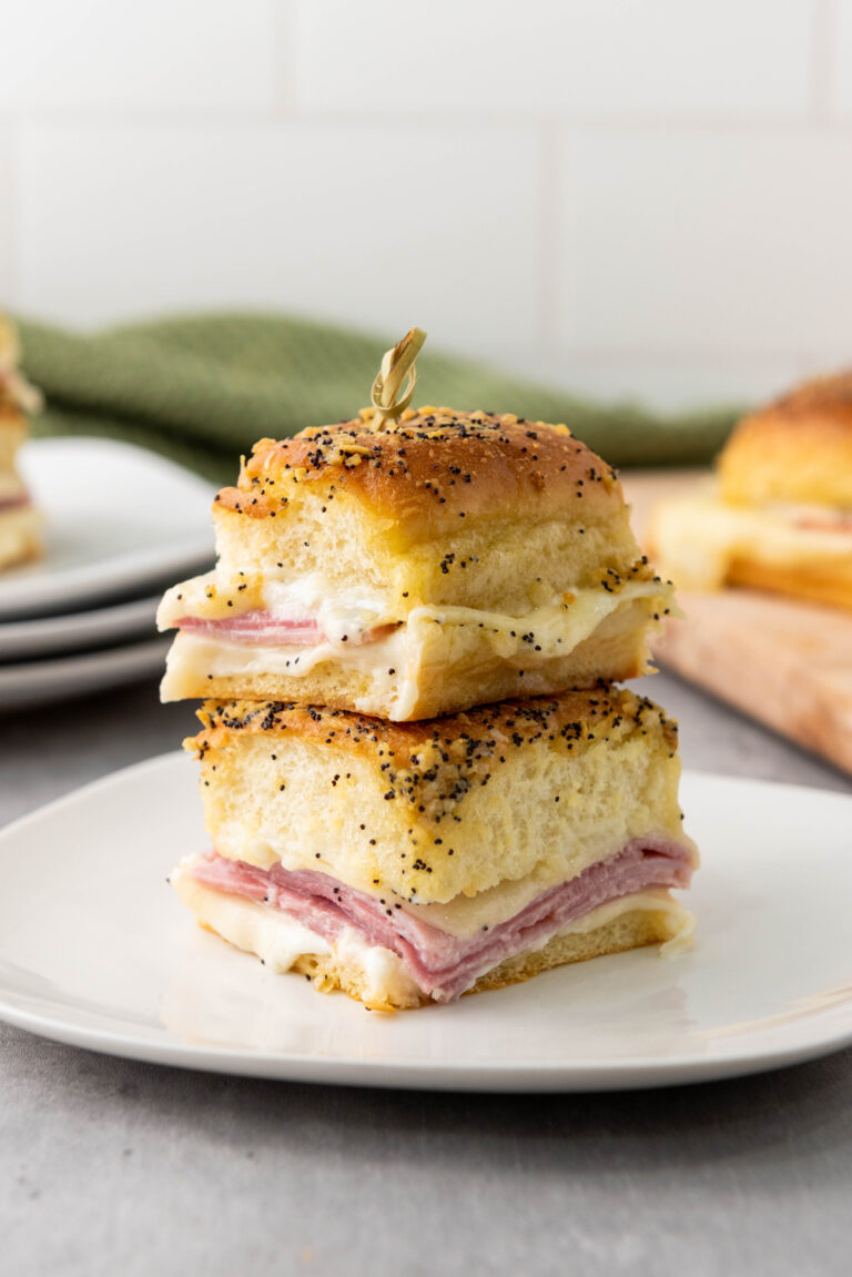 easy ham swiss cheese slider sandwiches