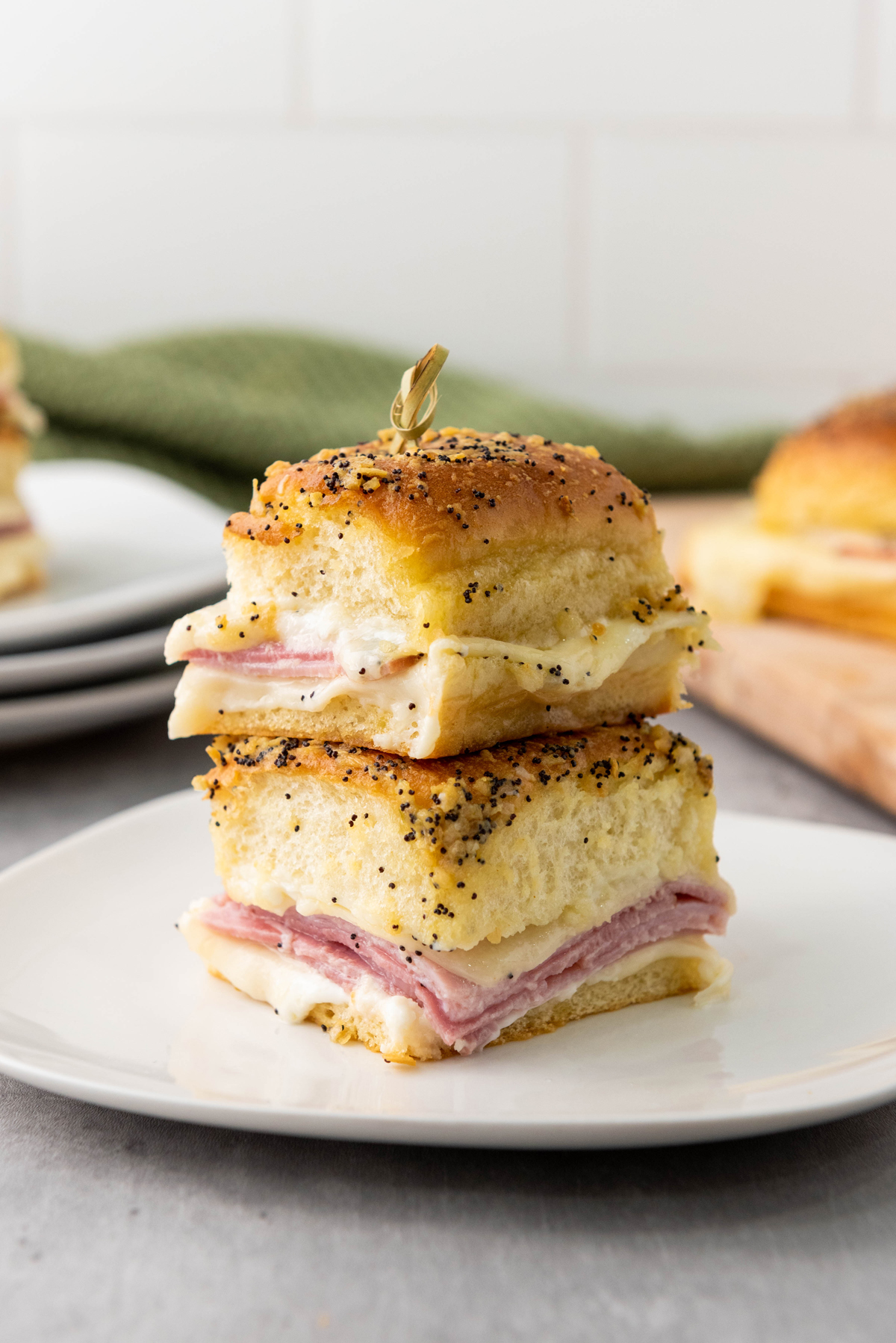 easy ham swiss cheese slider sandwiches