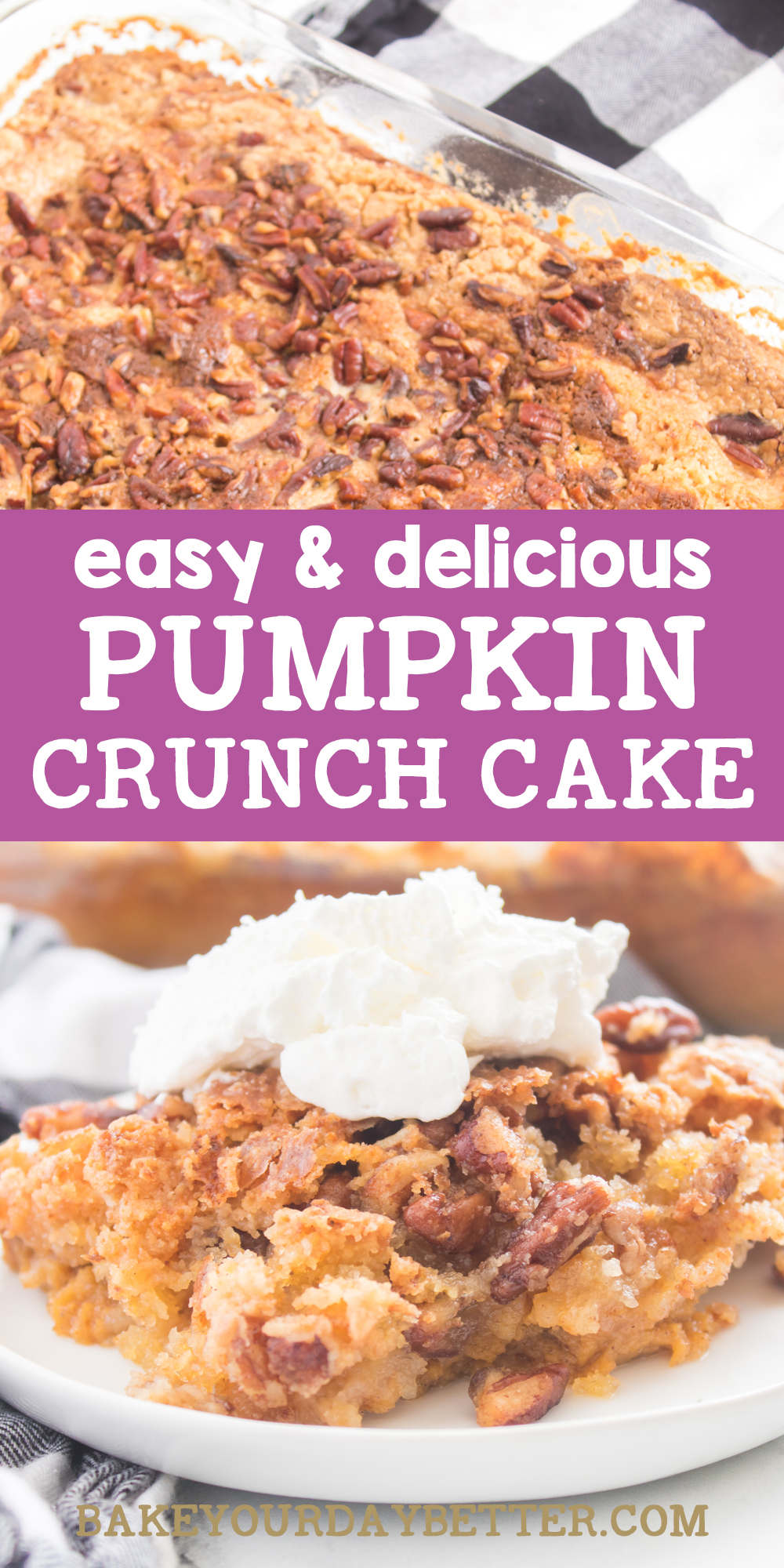 easy and delicious pumpkin crunch cake