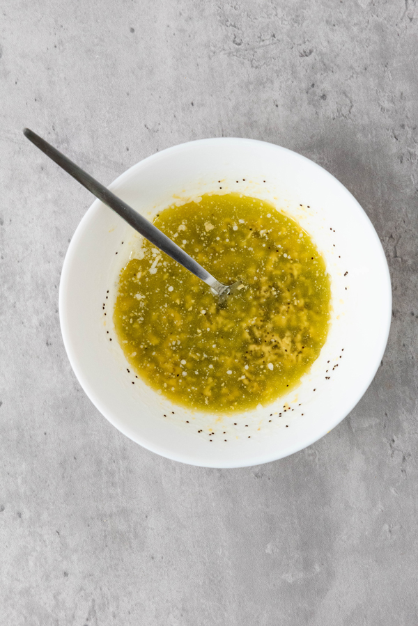 combine ingredients for glaze in a bowl
