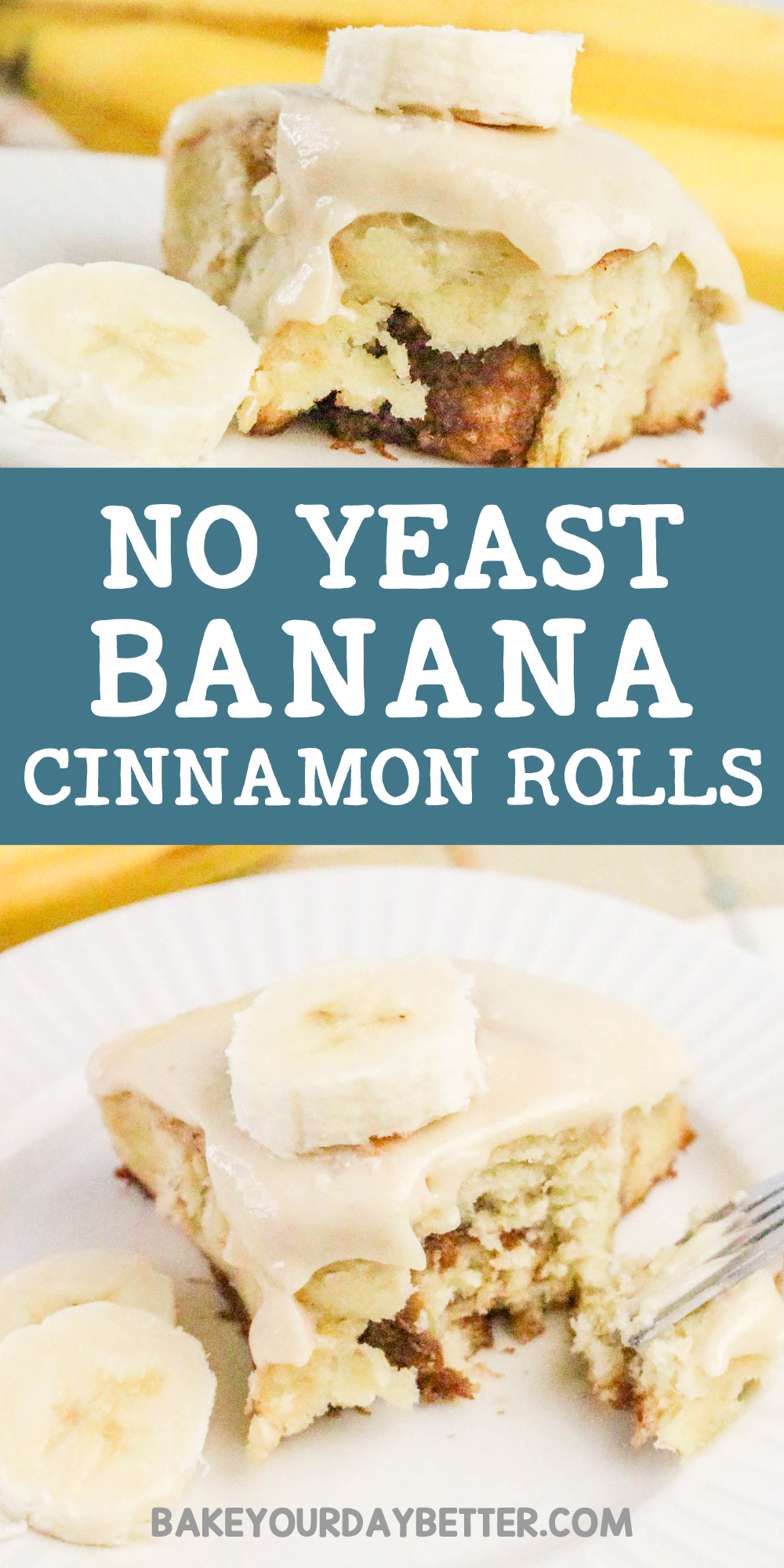 no yeast banana cinnamon rolls