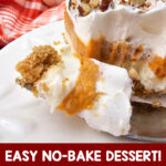 easy no bake dessert - pumpkin lush