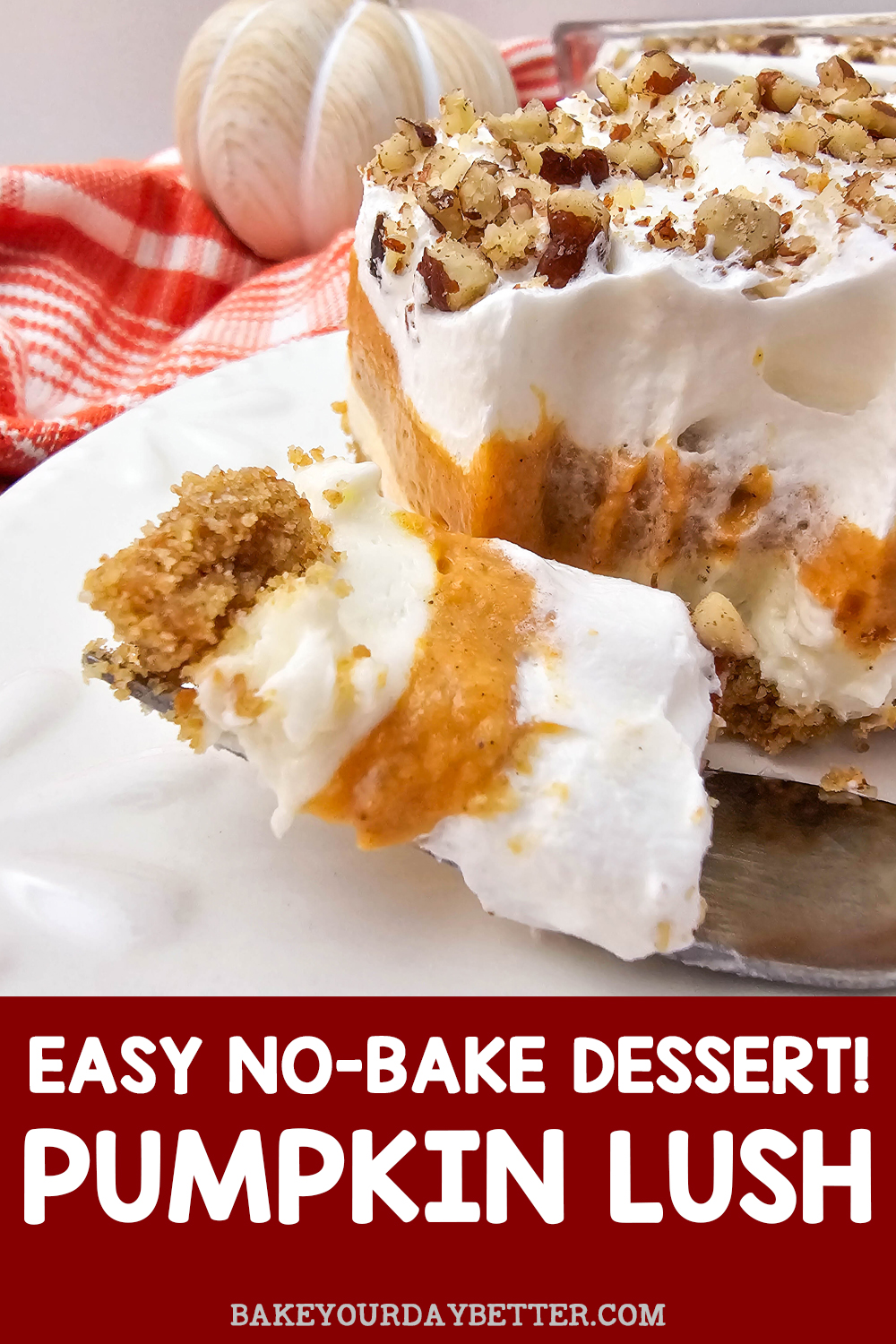 easy no bake dessert - pumpkin lush