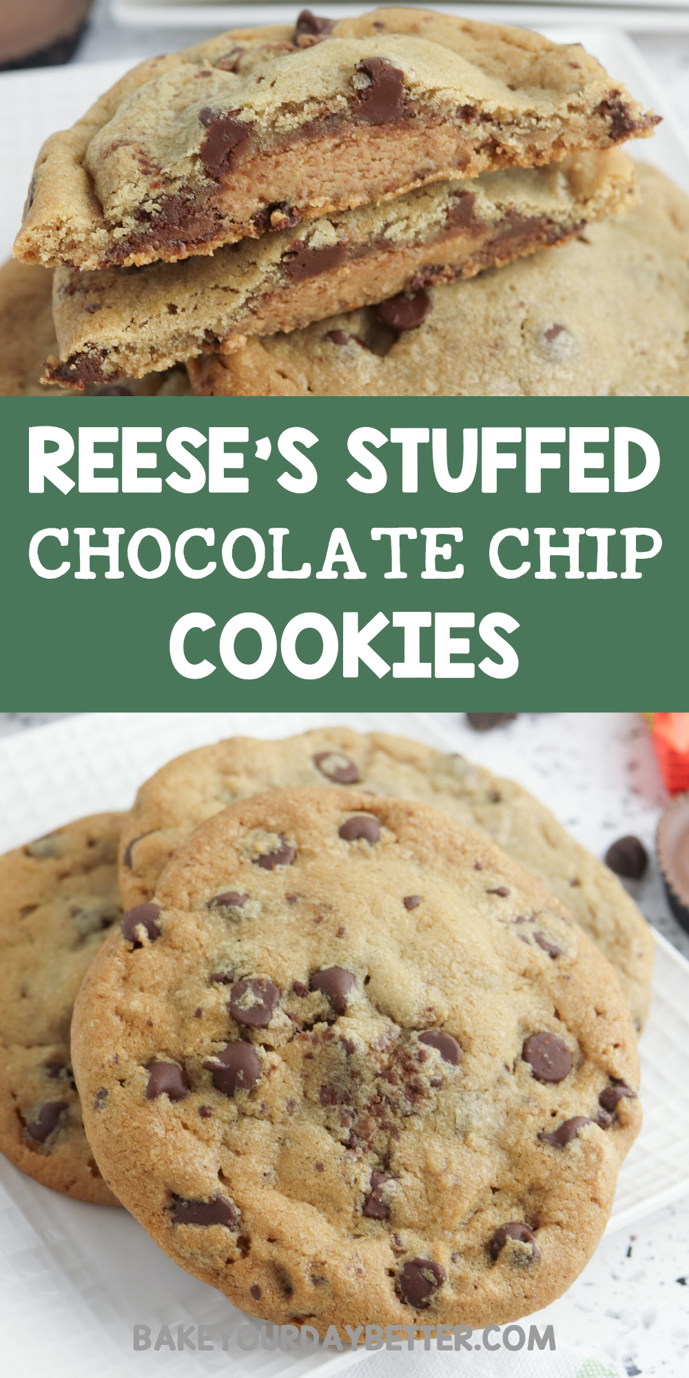 reese's stuffed chocolate chip cookies
