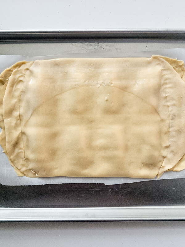 cover with second pie crust