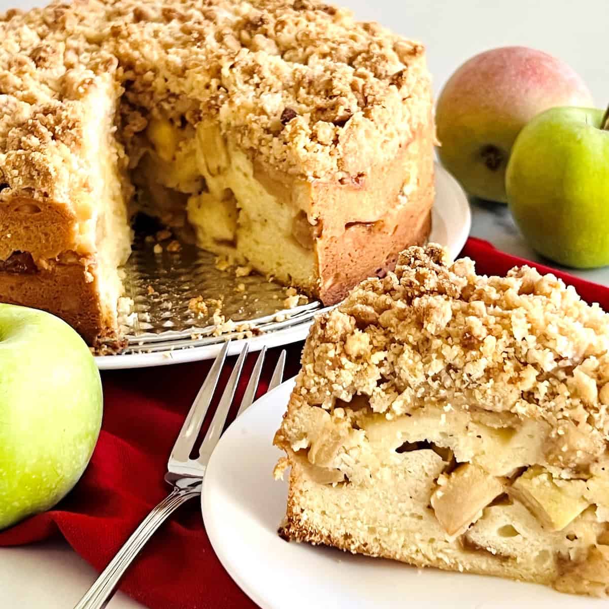 Apple Crumb Coffee Cake Featured recipe card