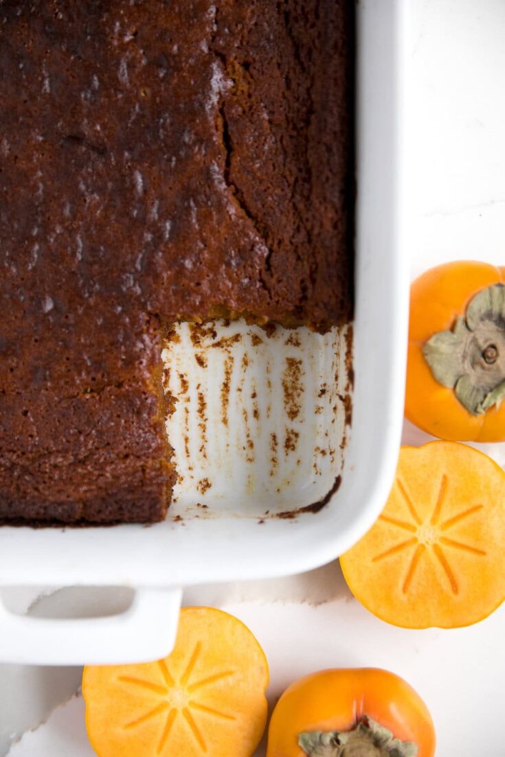 PersimmonandPumpkinPuddingCake 5