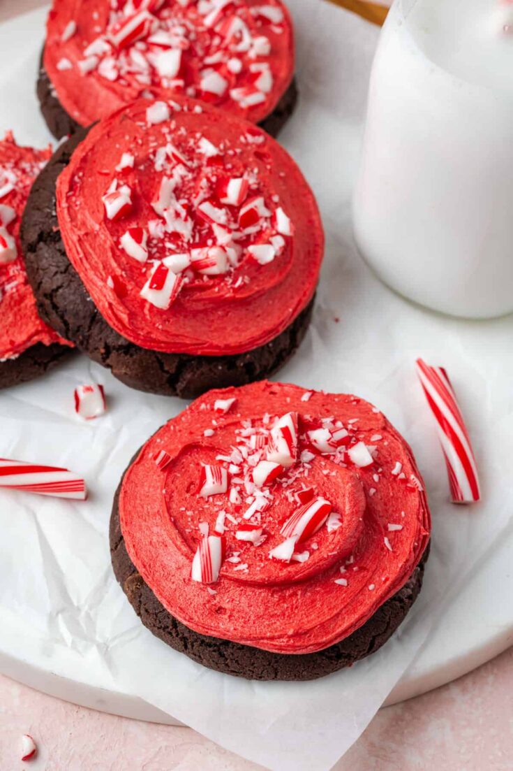 chocolate peppermint cookies wellfedbaker