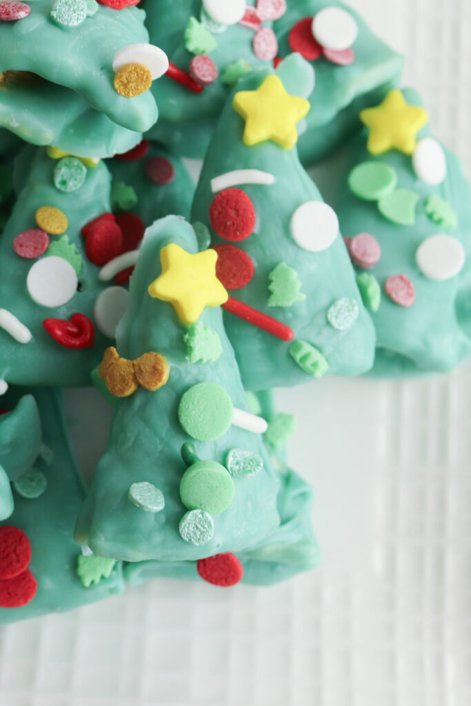 closeup of finished Christmas Tree Bugles