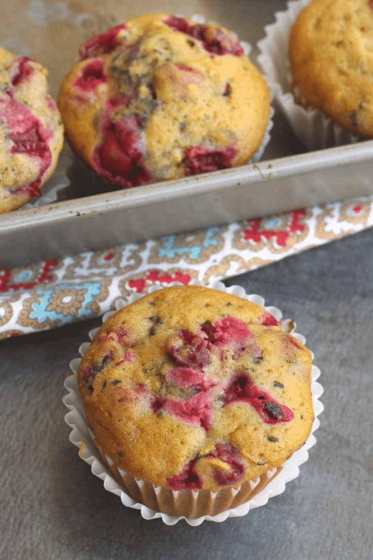 cranberry zucchini muffins 2