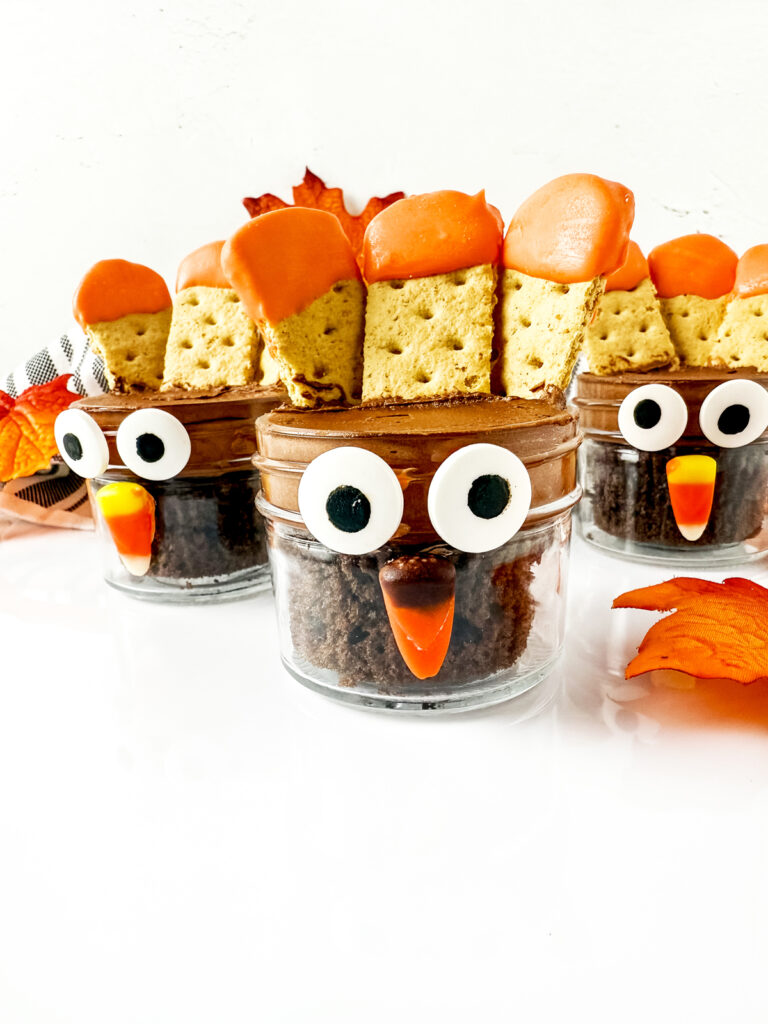 closeup of finished turkeys