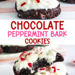 chocolate peppermint bark cookies