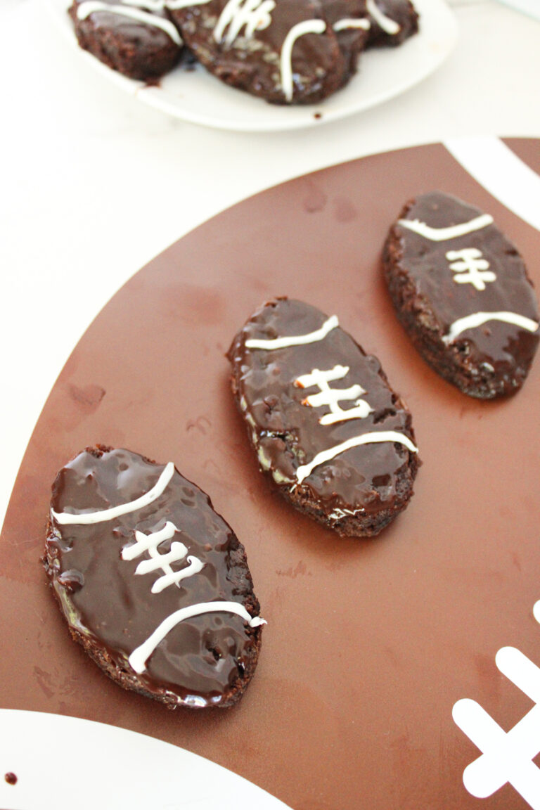 easy game day football brownies