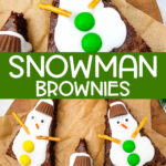 snowman brownies