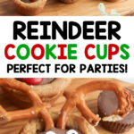 reindeer cookie cups perfect for parties!