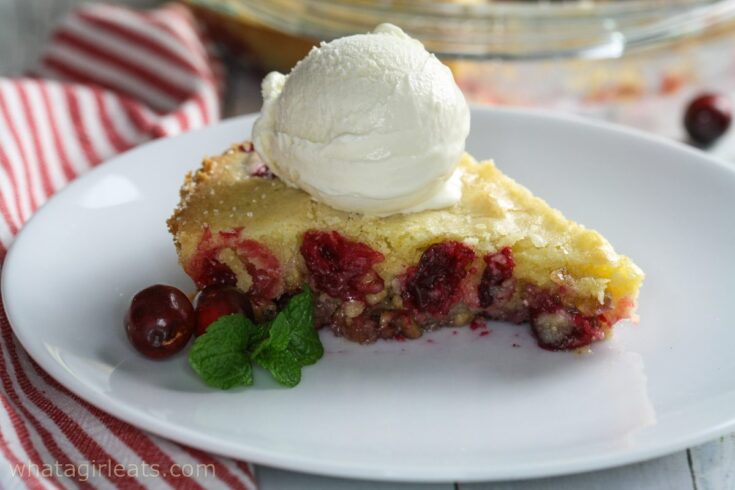 horizontal cranberry side slice