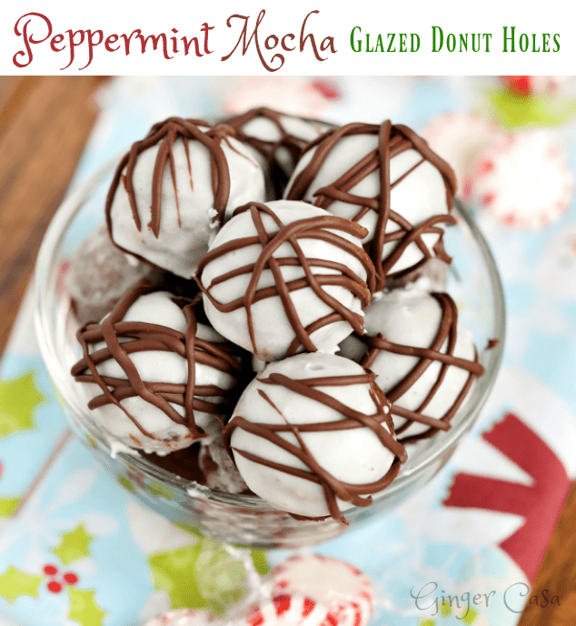 peppermint mocha donut holes