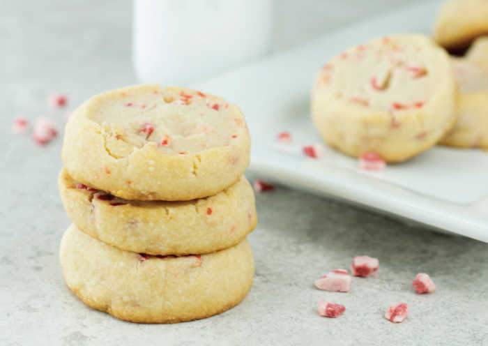 shortbread peppermint cookies