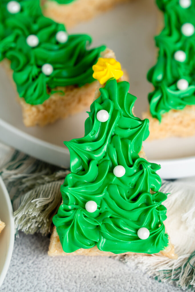 christmas tree rice krispies treats easy