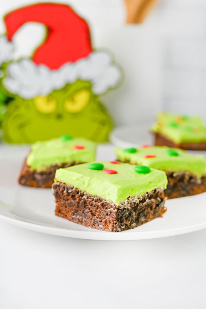 holiday grinch brownies perfect for movie nights and christmas dessert!