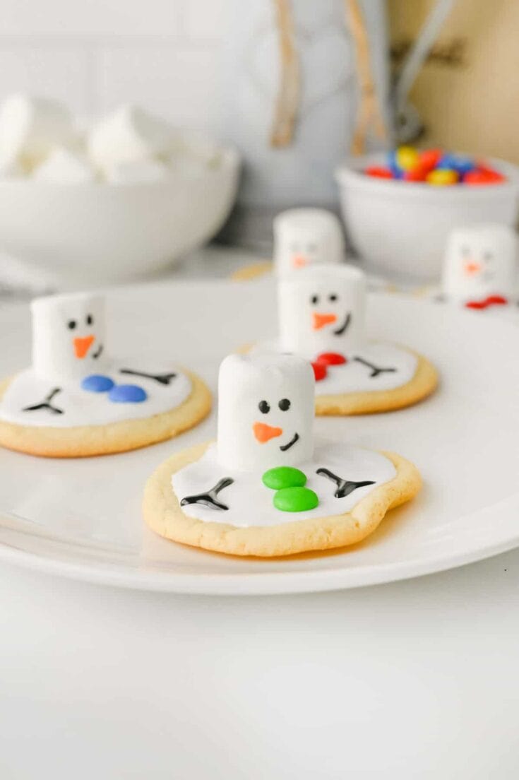 cute easy melting snowman cookies