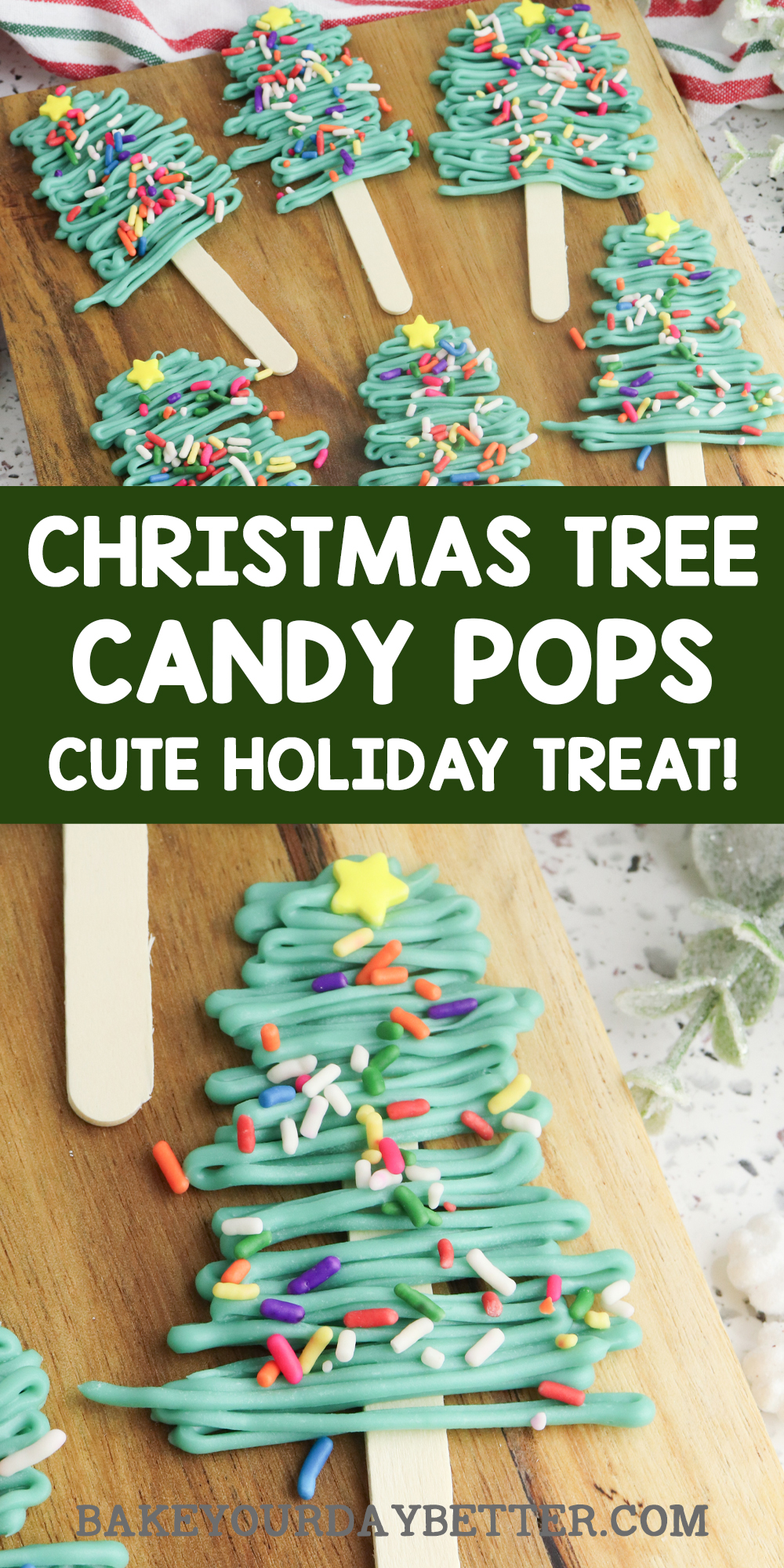 christmas tree candy pops cute holiday treat